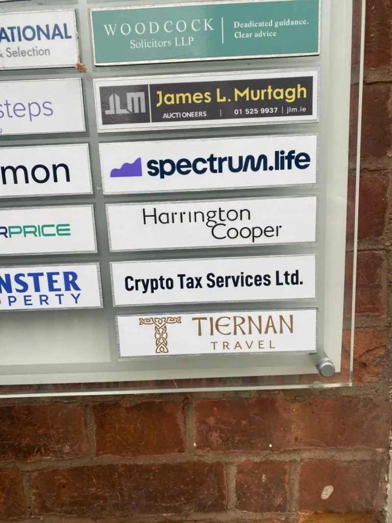 Tiernan Travel Dublin New Office Sign